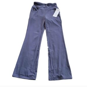 Nuveti Blue/Grey Bootcut Yoga Pants